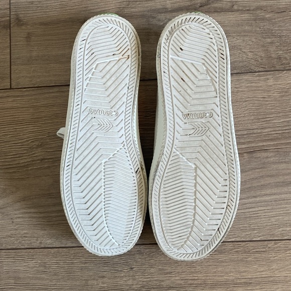 Cariuma OCA Sustainable Low-Top Canvas Sneakers Off-White, Women's Sz 6.5 - Picture 7 of 9